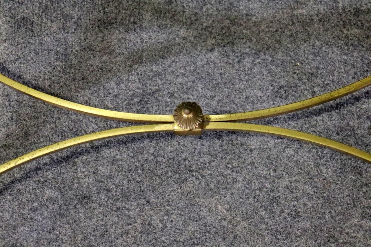 Mid-20th Century Maison Jansen Style 3 Piece Banquet Coffee Table in Brass