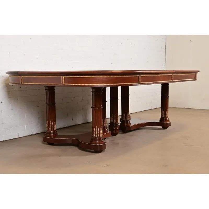Antique Louis XVI Style Extension Dining Table, Newly Refinished For Sale 5