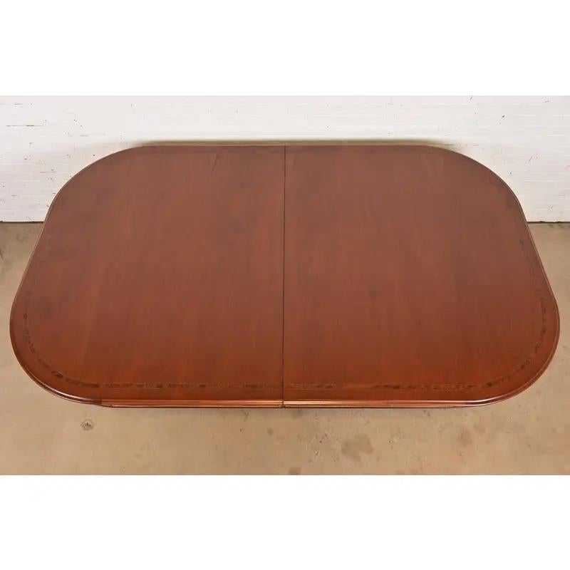 Antique Louis XVI Style Extension Dining Table, Newly Refinished For Sale 6