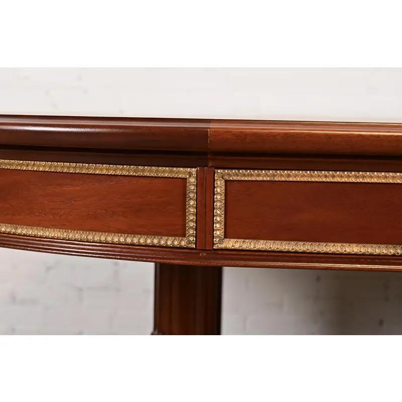 Antique Louis XVI Style Extension Dining Table, Newly Refinished For Sale 8