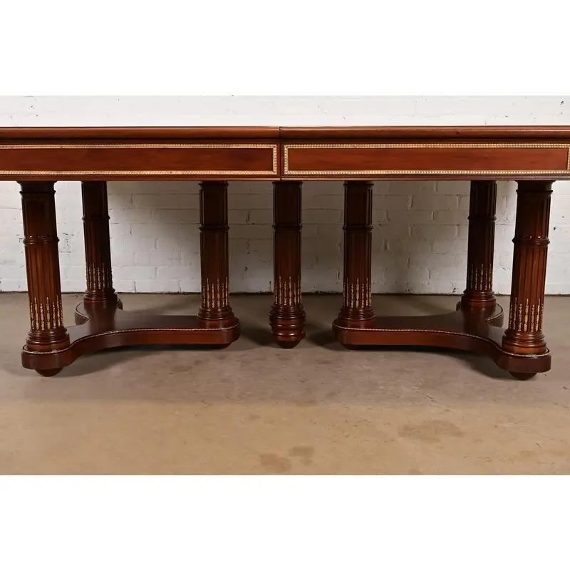 Antique Louis XVI Style Extension Dining Table, Newly Refinished For Sale 9