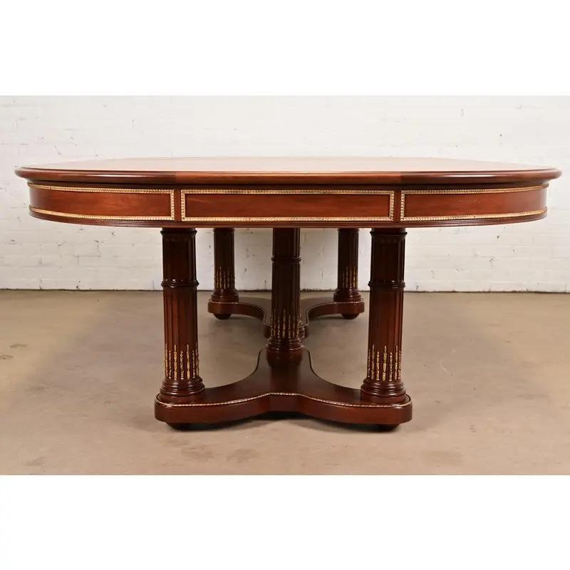Antique Louis XVI Style Extension Dining Table, Newly Refinished For Sale 11