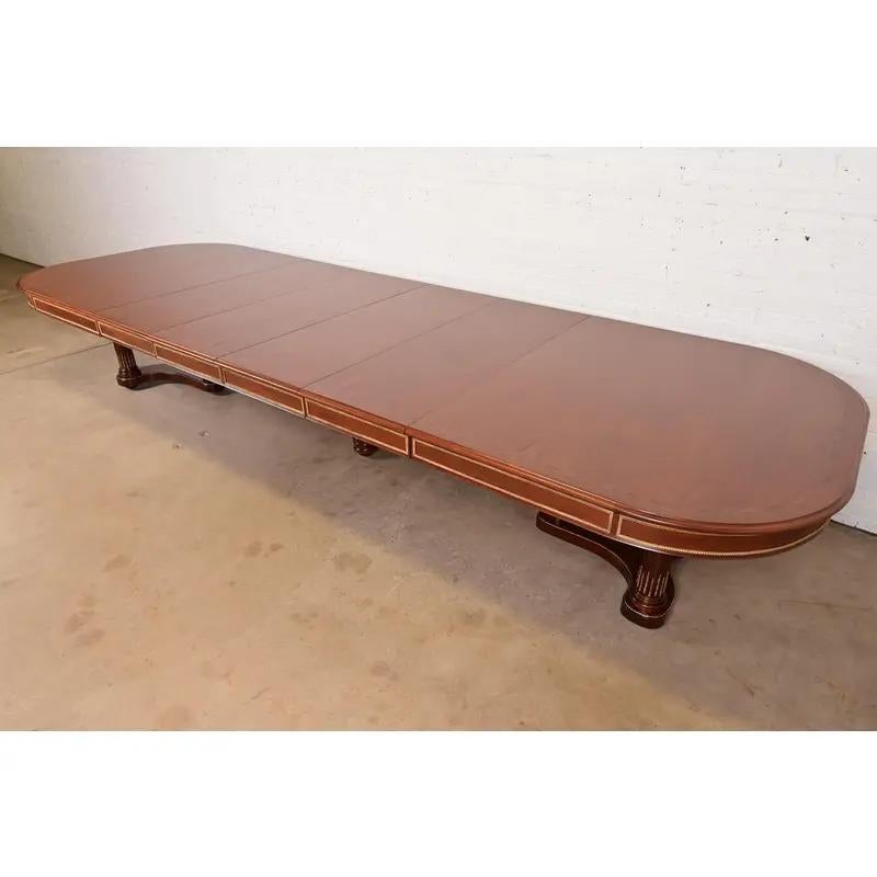 French Antique Louis XVI Style Extension Dining Table, Newly Refinished For Sale