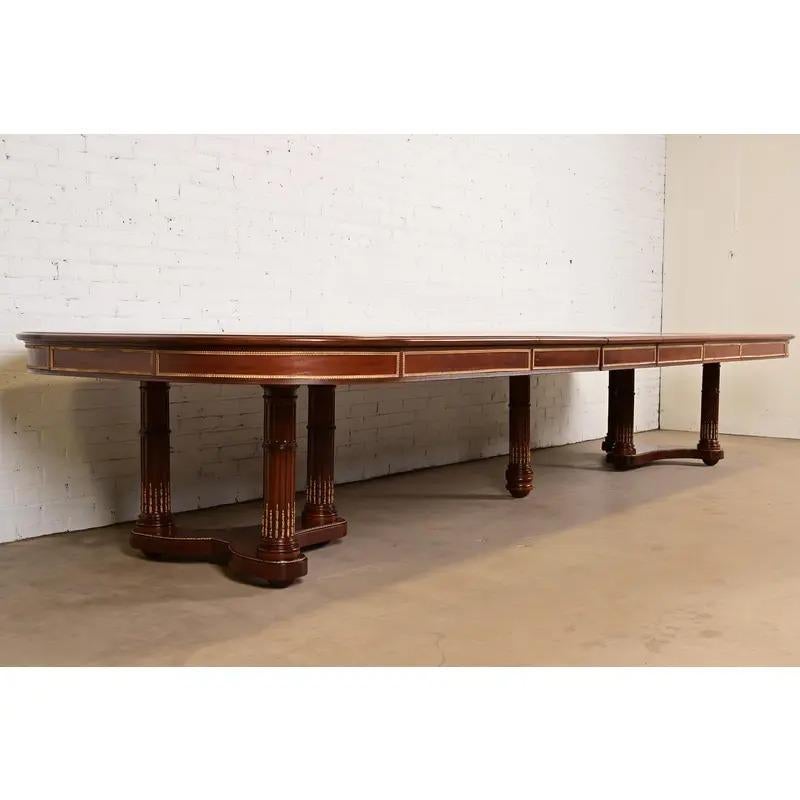 Late 19th Century Antique Louis XVI Style Extension Dining Table, Newly Refinished For Sale