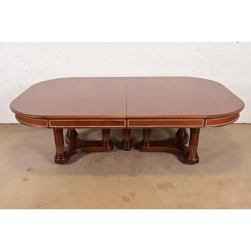 Antique Louis XVI Style Extension Dining Table, Newly Refinished For Sale 2