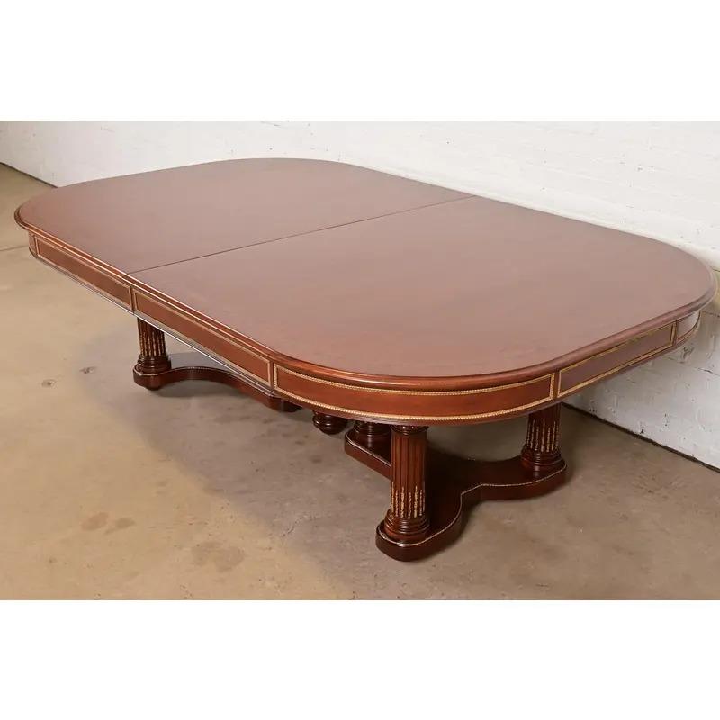 Antique Louis XVI Style Extension Dining Table, Newly Refinished For Sale 4