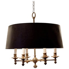Maison Jansen Style Brass Candelabra Chandelier, 1940s