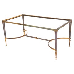 Maison Jansen Style Brass Coffee Table