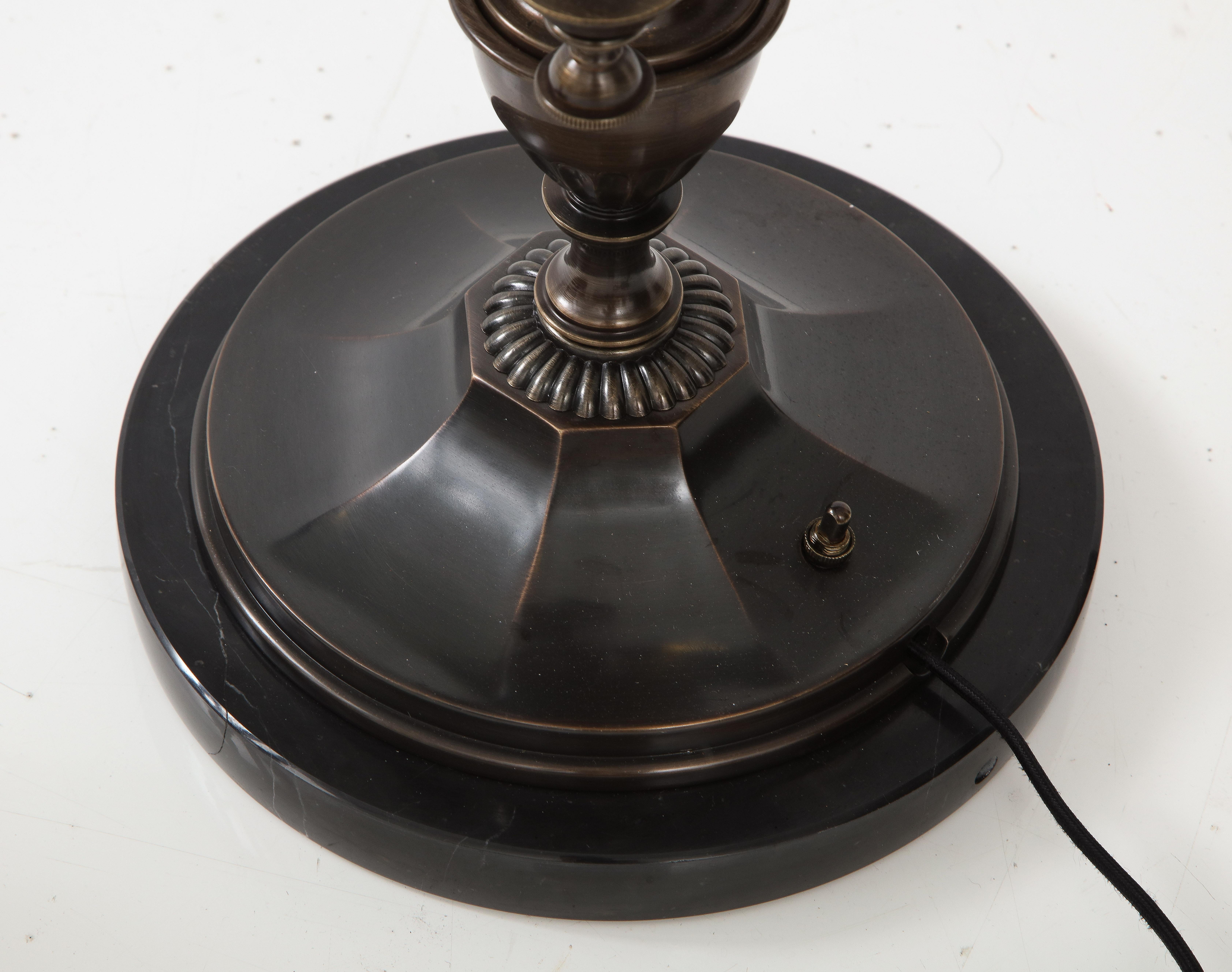 Maison Jansen Style Bronze, Marble Lamps For Sale 3