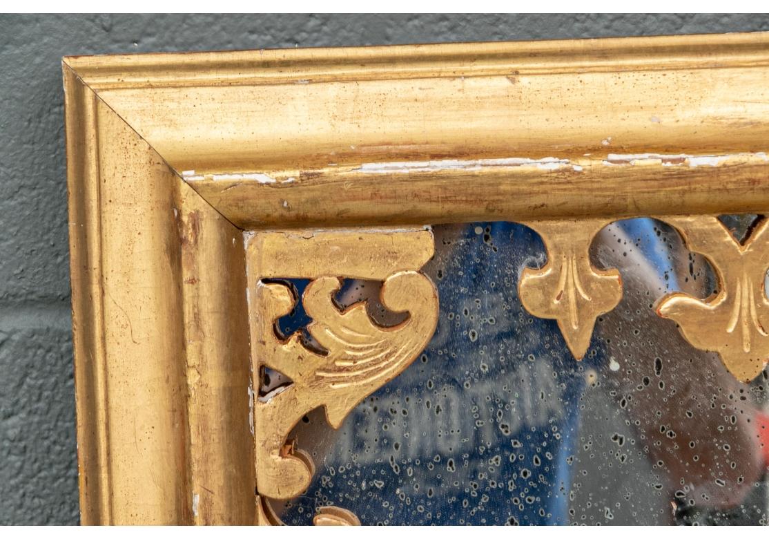 Maison Jansen Style Carved And Gilt Mirror for Restoration In Distressed Condition For Sale In Bridgeport, CT