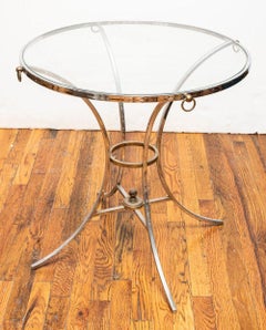 Maison Jansen Style Chrome Gueridon