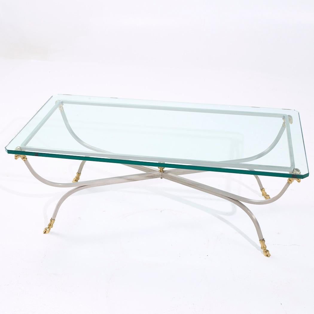 Métal Table basse de style Maison Jansen en vente