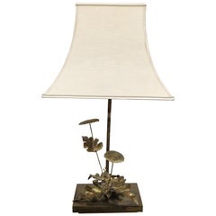 Retro Maison Jansen Style Dandelion Table Lamp