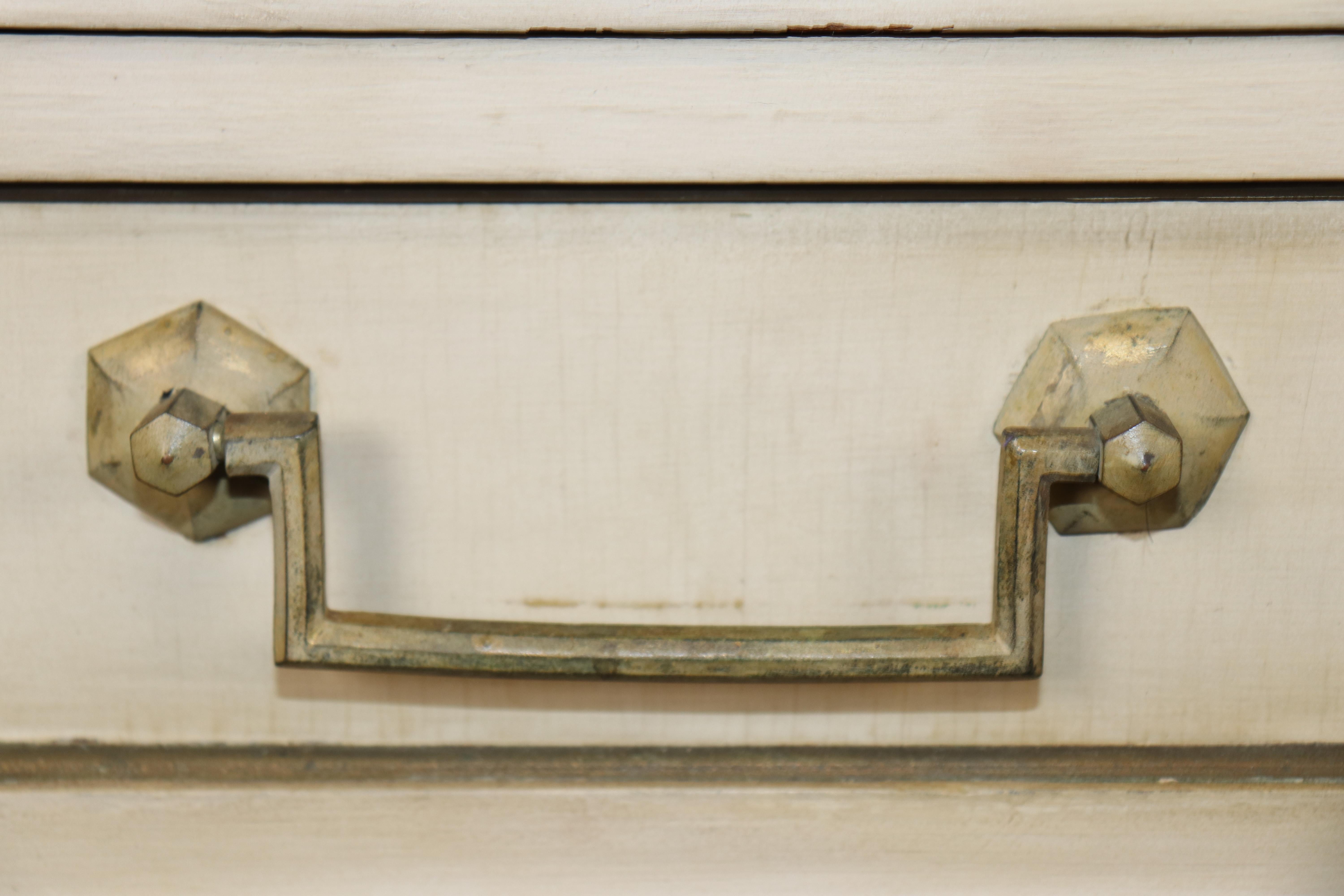 Maison Jansen Stile Diretto  Mobiletto a due ante con piano in marmo Commode Buffet in vendita 3