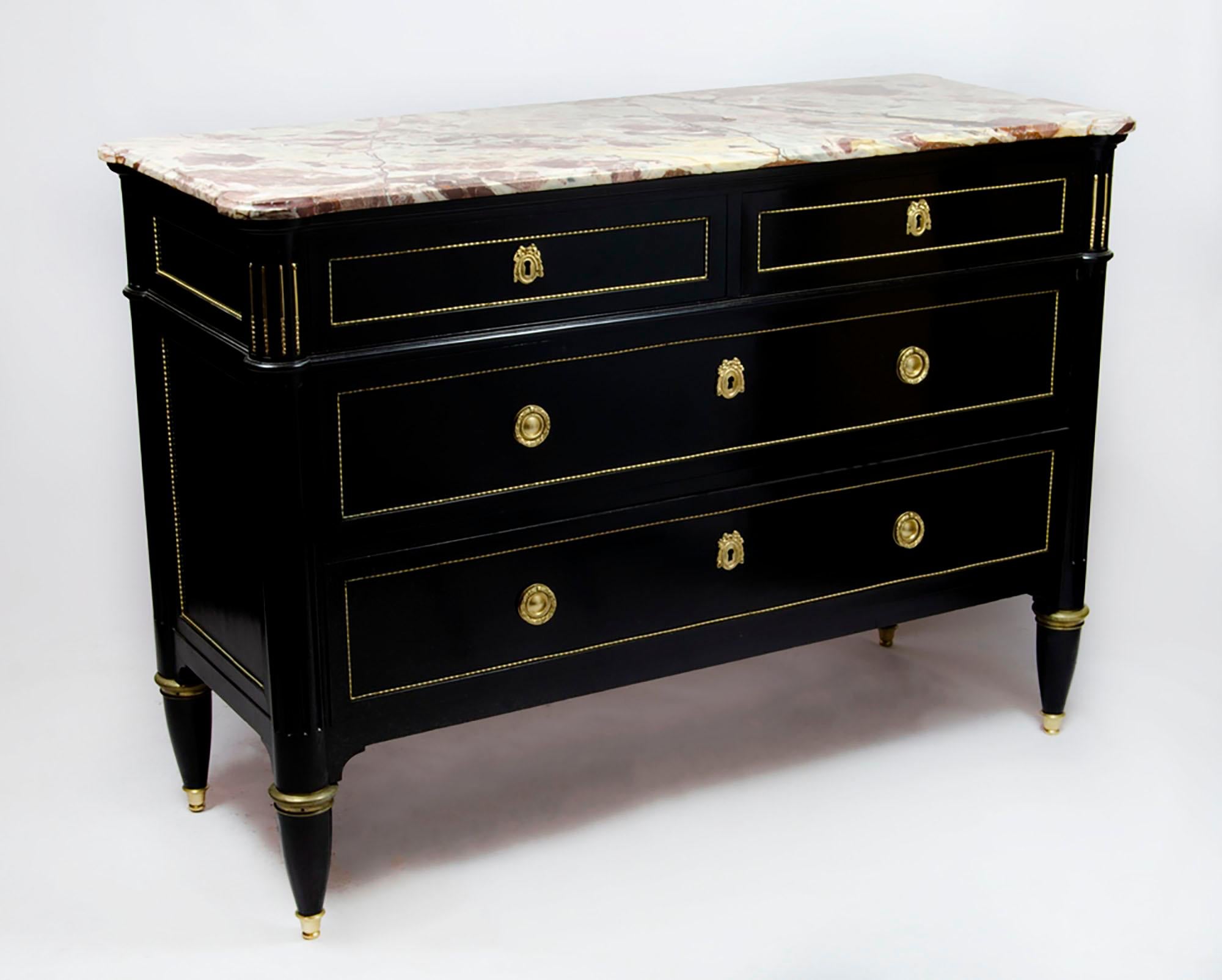 20th Century Maison Jansen style dresser, Hollywood Regency from the 1950s For Sale