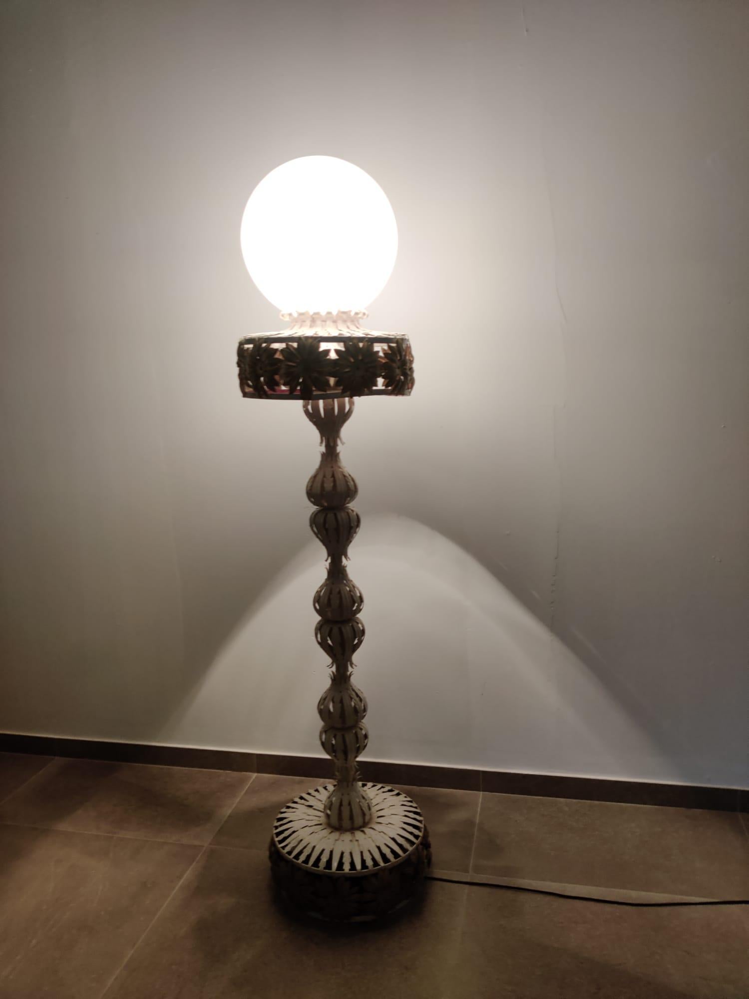 French Maison Jansen Style Floor Lamp, 1960s For Sale
