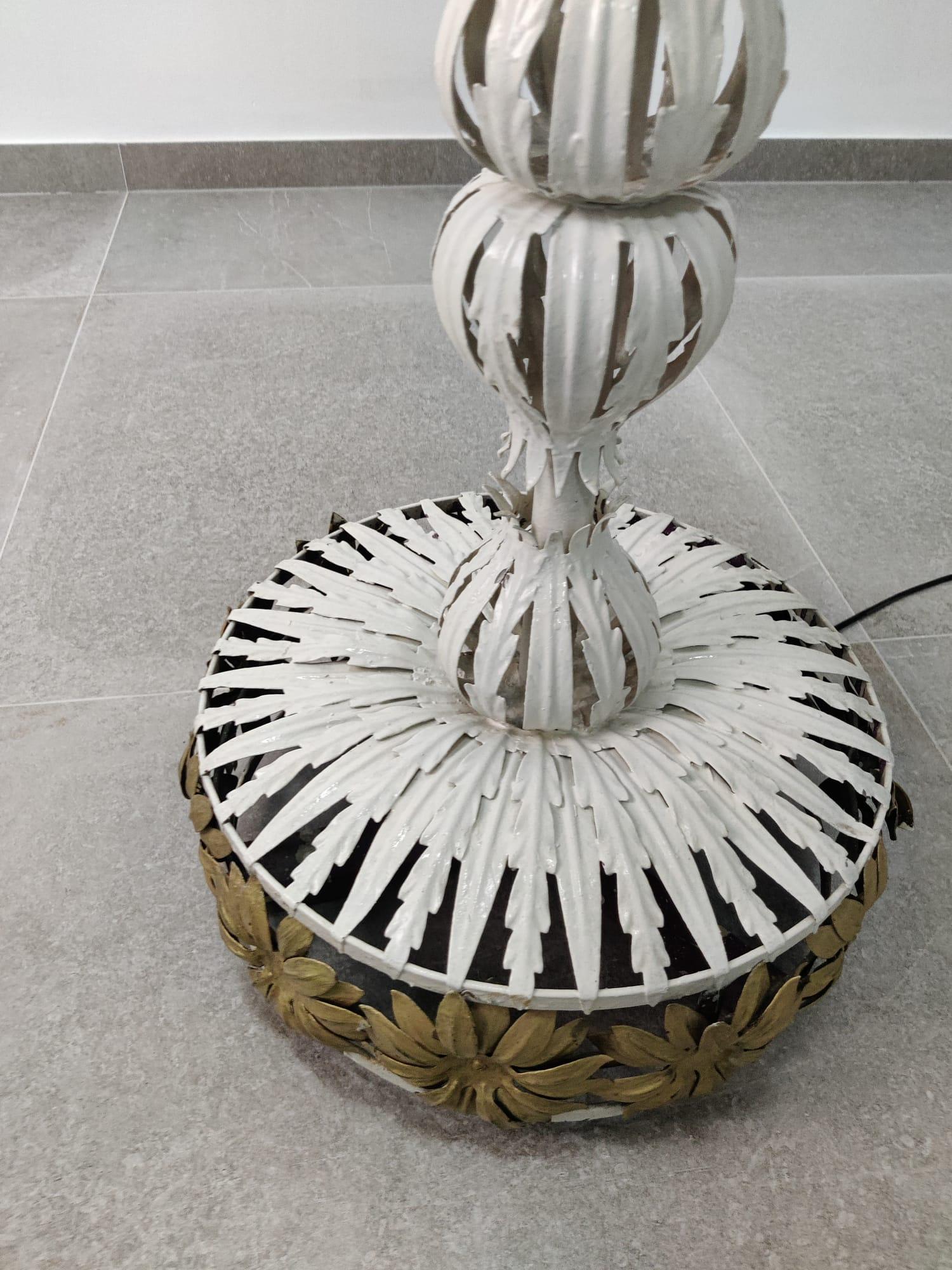 Maison Jansen Style Floor Lamp, 1960s In Fair Condition For Sale In Benalmadena, ES