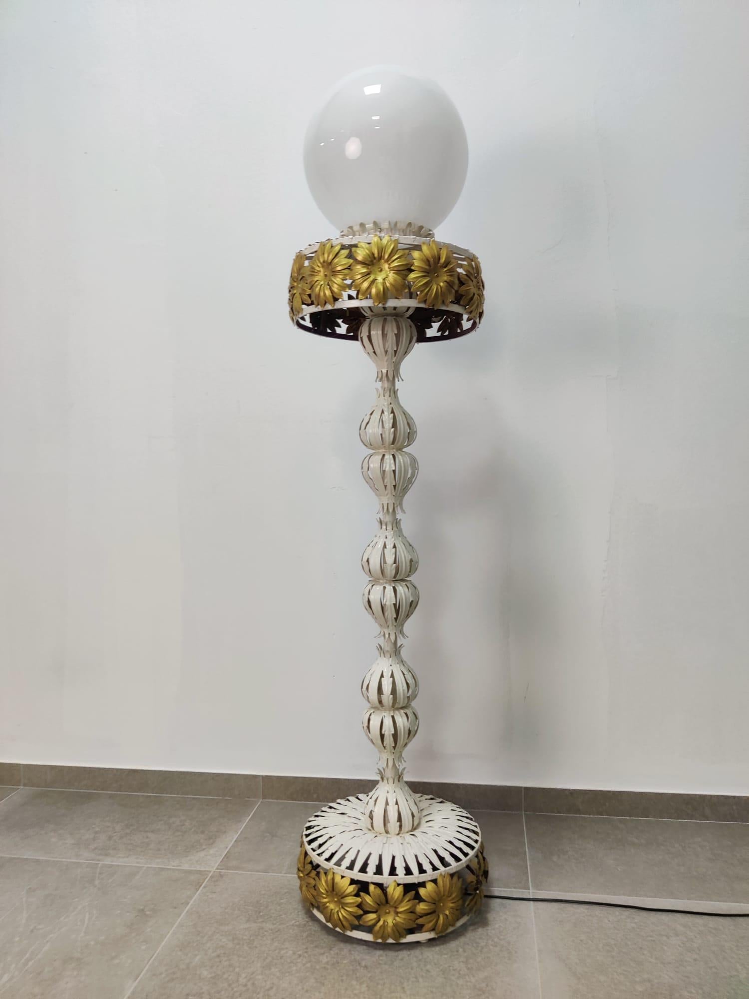 Late 20th Century Maison Jansen Style Floor Lamp, 1960s For Sale
