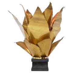 Maison Jansen Style Flower Table Lamp France 1970