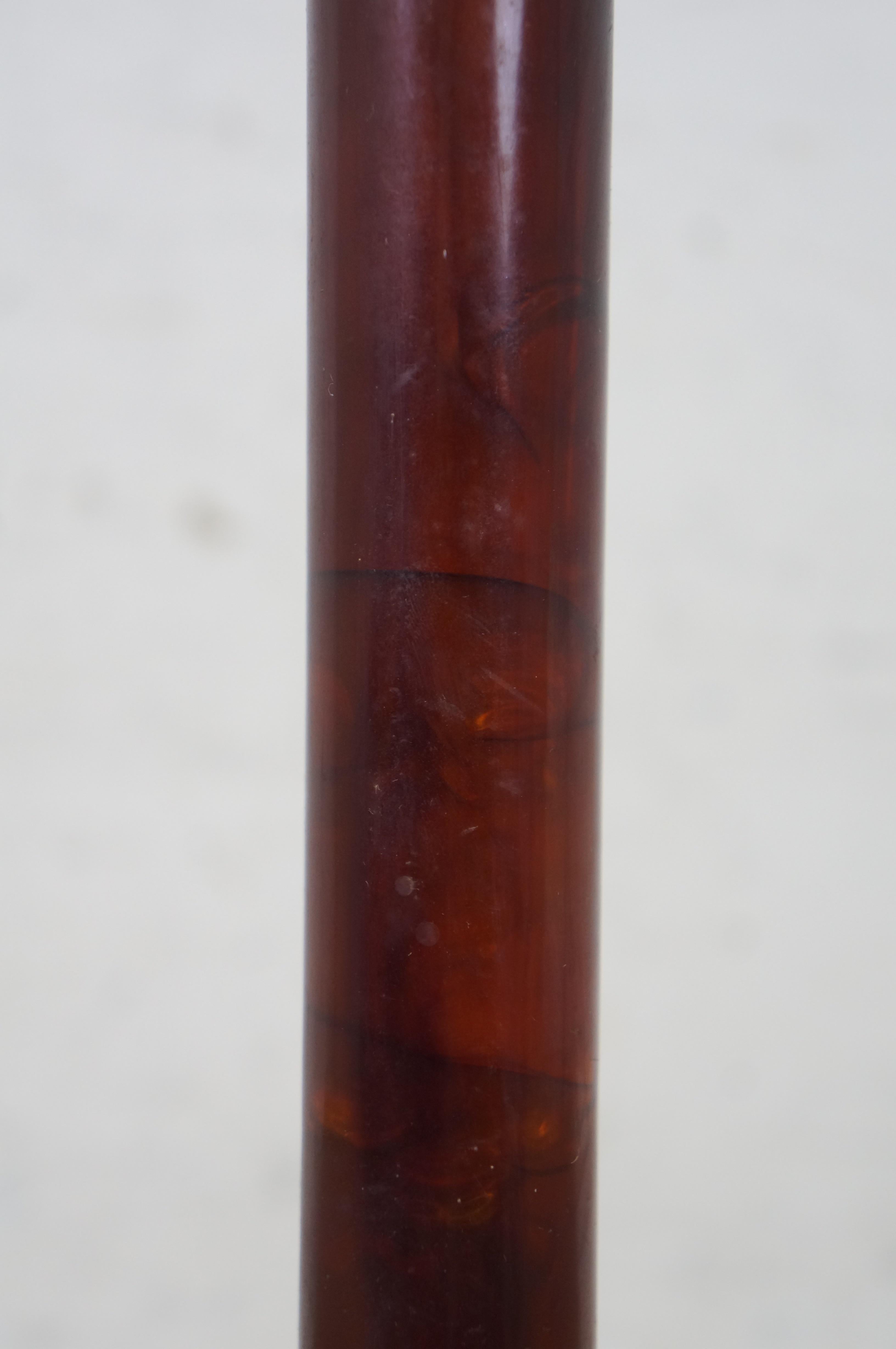 Lámpara de columna corintia de latón dorado y baquelita estilo Maison Jansen 14 en venta 5