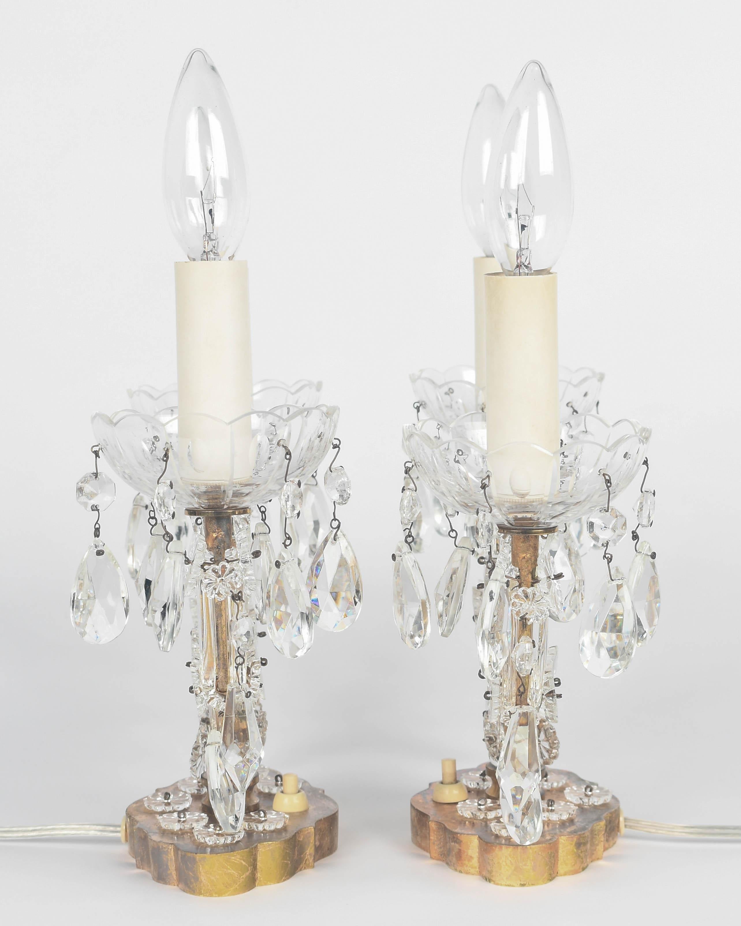 Maison Jansen Style Girandole Table Lamps Pair 3