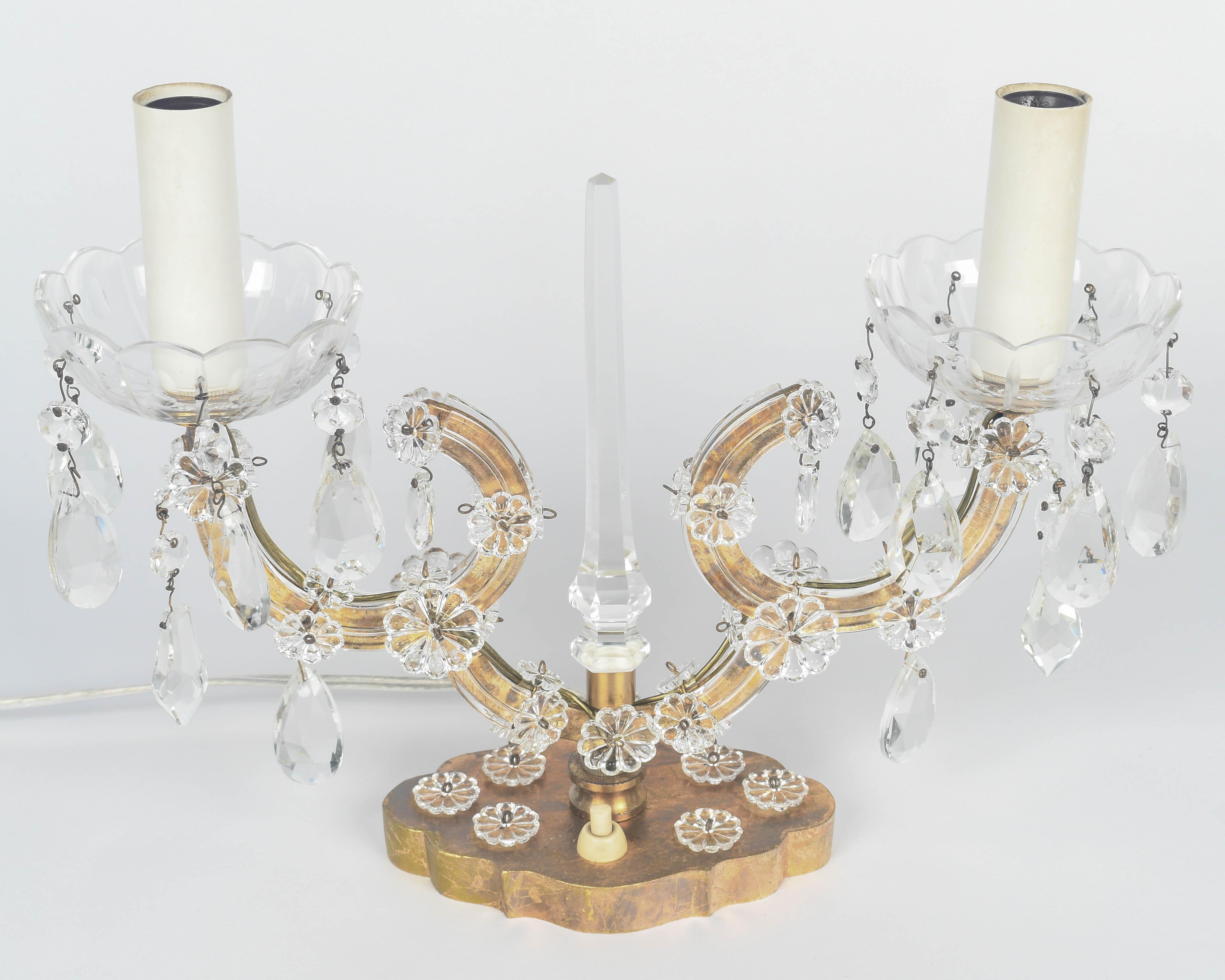Maison Jansen Style Girandole Table Lamps Pair 5