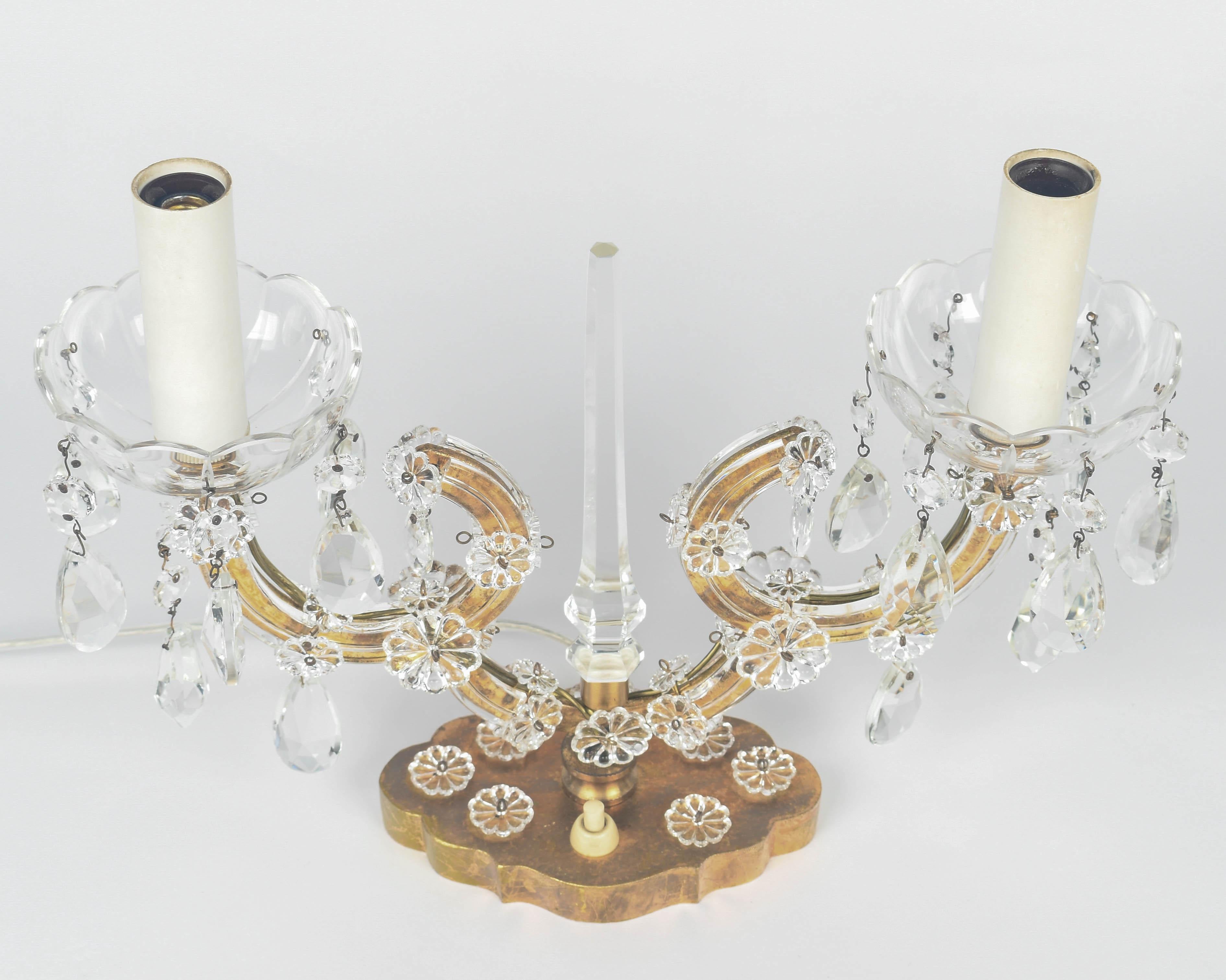 Maison Jansen Style Girandole Table Lamps Pair 6
