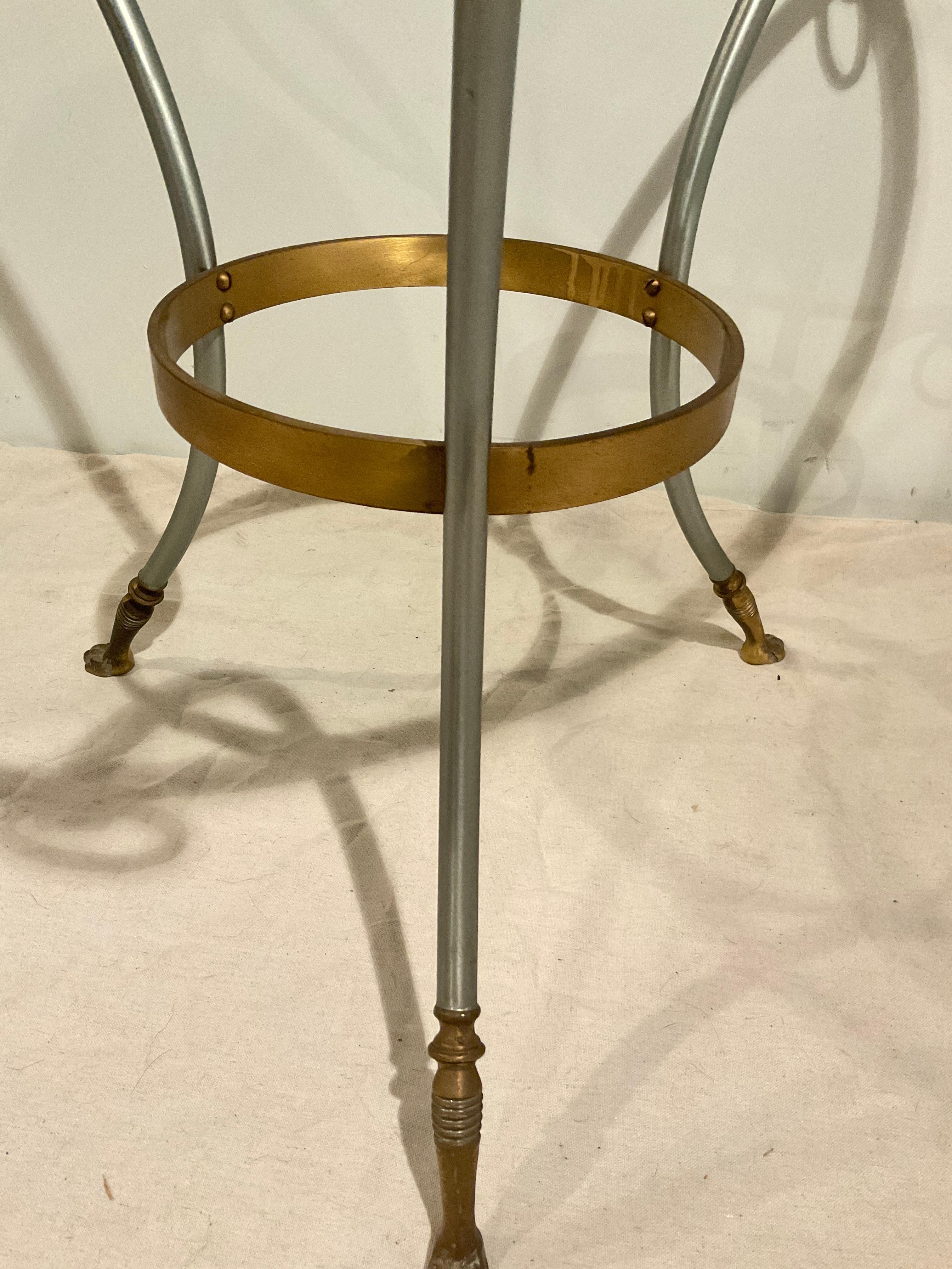 Brass  Maison Jansen Style Gueridon Table For Sale