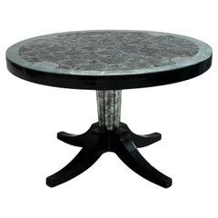 Maison Jansen Style, Hollywood Regency, Eglomise Mirror, Center Table, 20th C