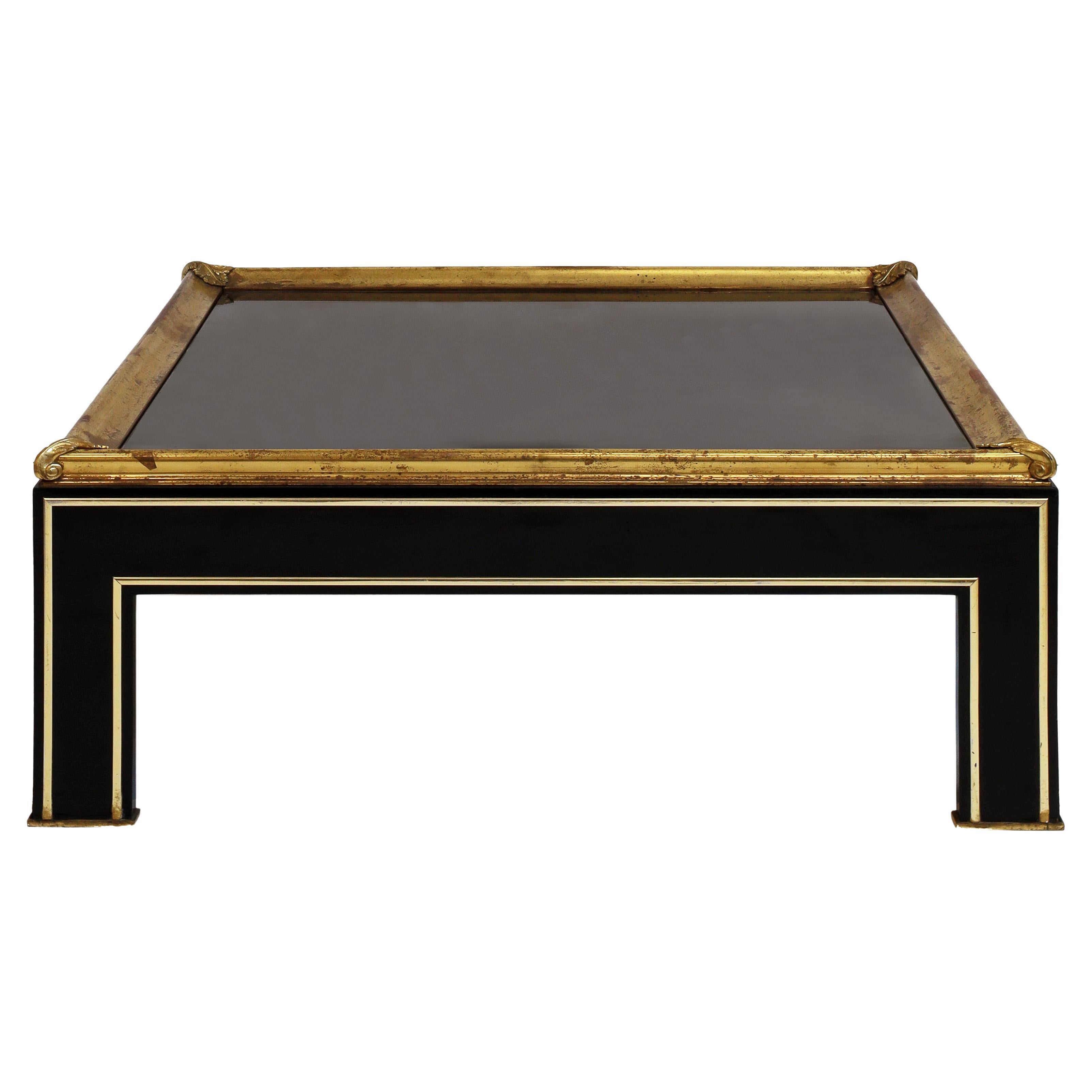 Maison Jansen Style Lacquered Coffee Table For Sale