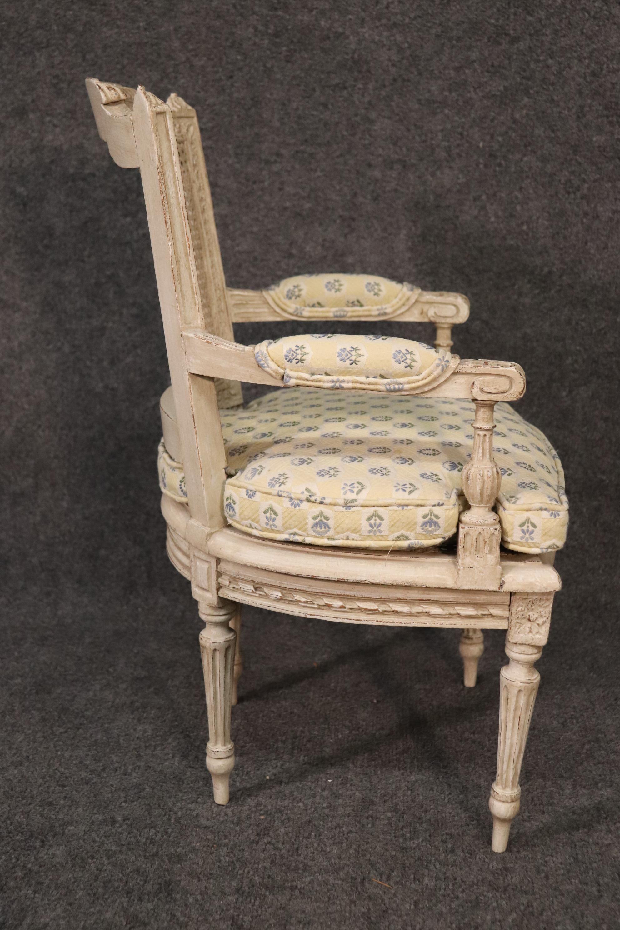 Maison Jansen Style Louis XVI Painted Childs Chair or Salesman's Sample 1