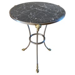 Mesa con tapa de mármol estilo Maison Jansen
