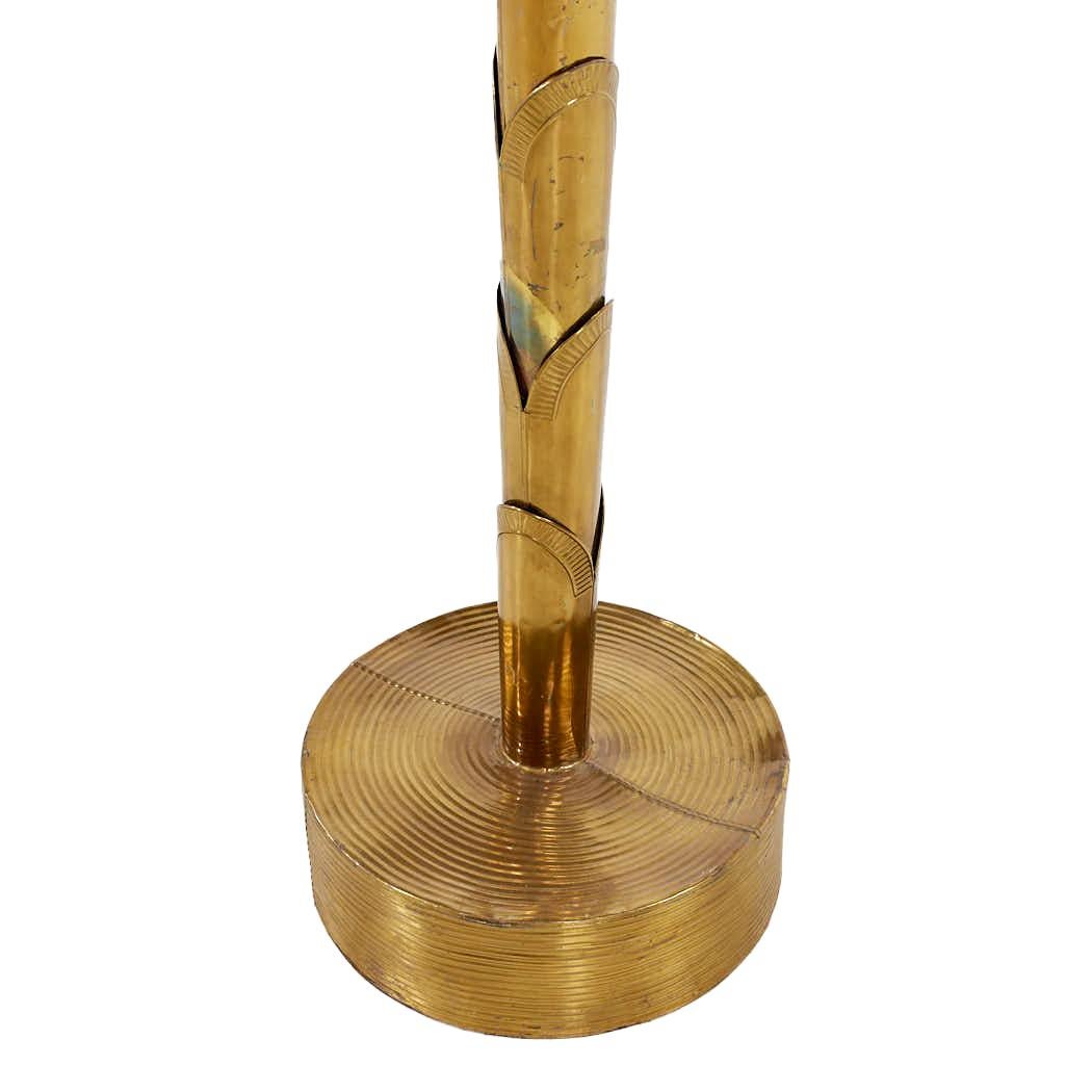 Maison Jansen Style Mid Century Brass Palm Tree In Good Condition For Sale In Countryside, IL