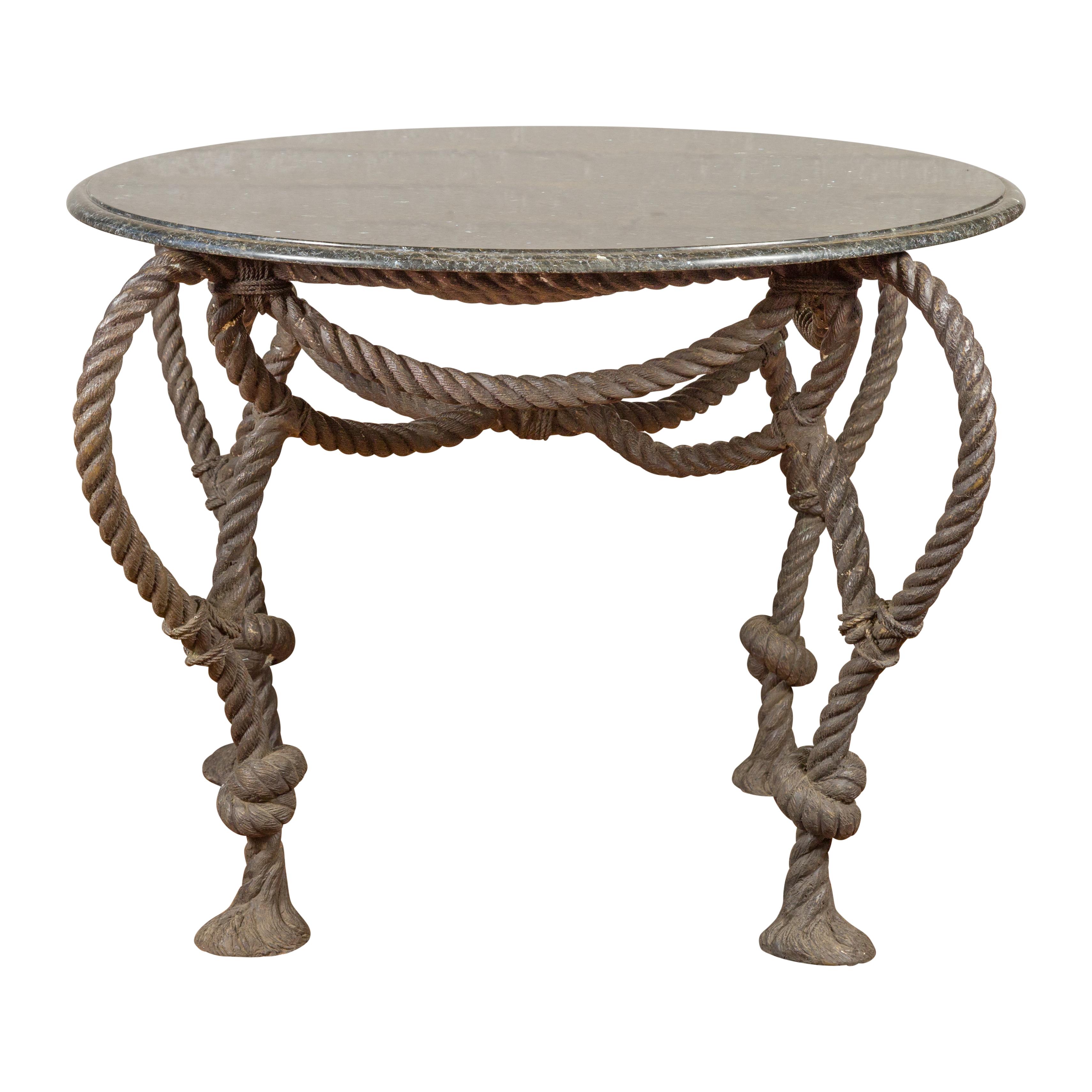 Grande table contemporaine en bronze à cordes à la manière de Fournier ou Jansen en vente 5