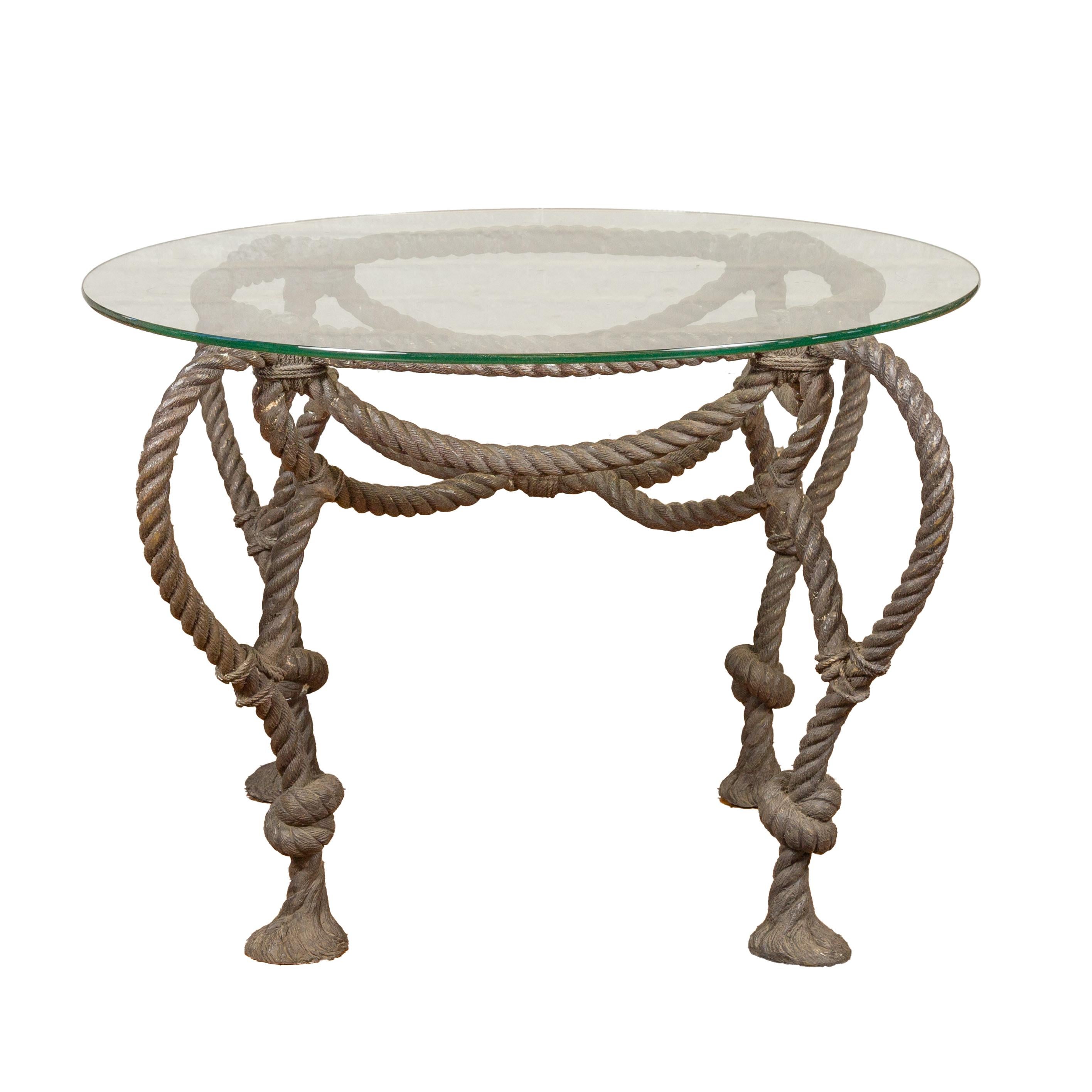 Grande table contemporaine en bronze à cordes à la manière de Fournier ou Jansen en vente 6