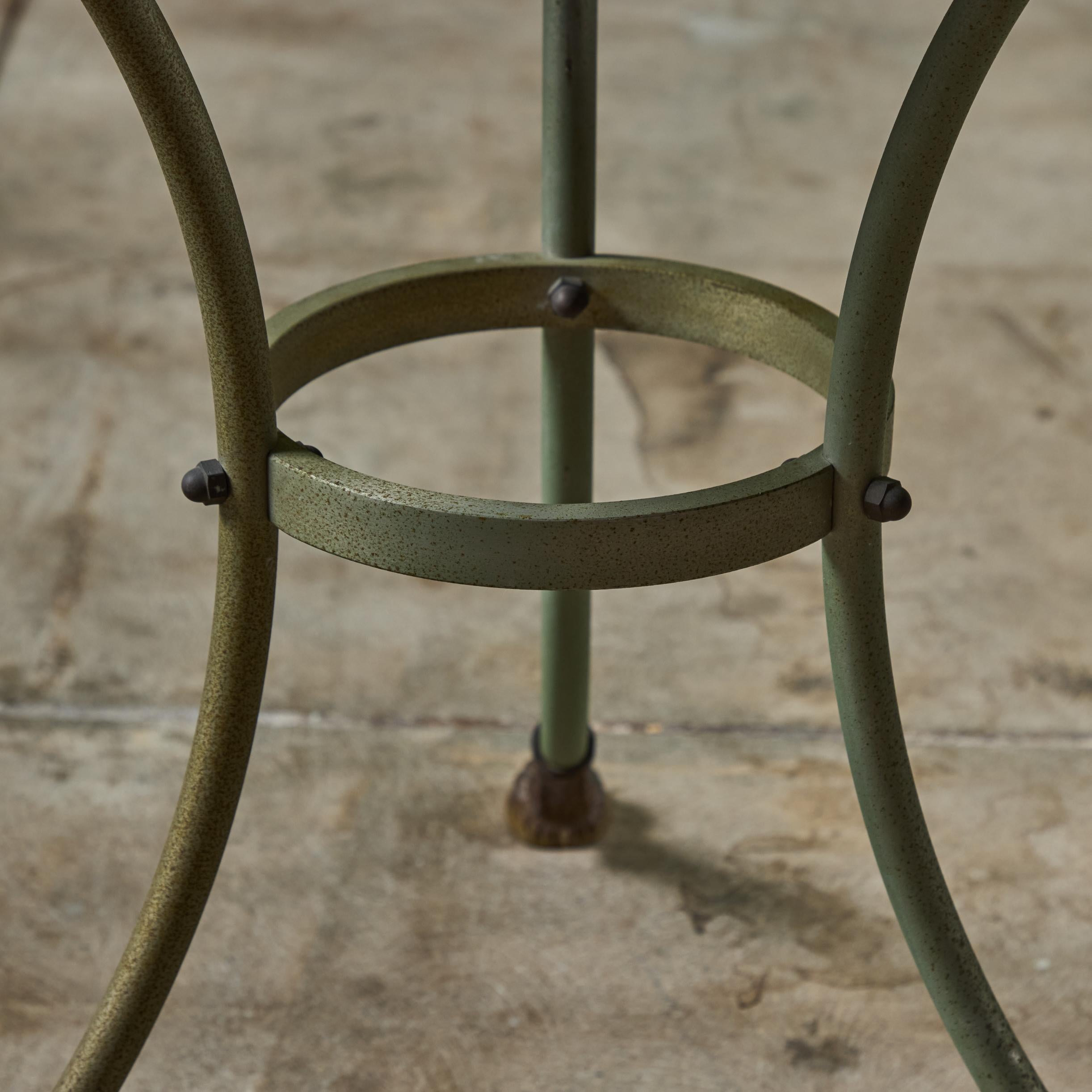 Maison Jansen Style Round Marble Top Side Table 9
