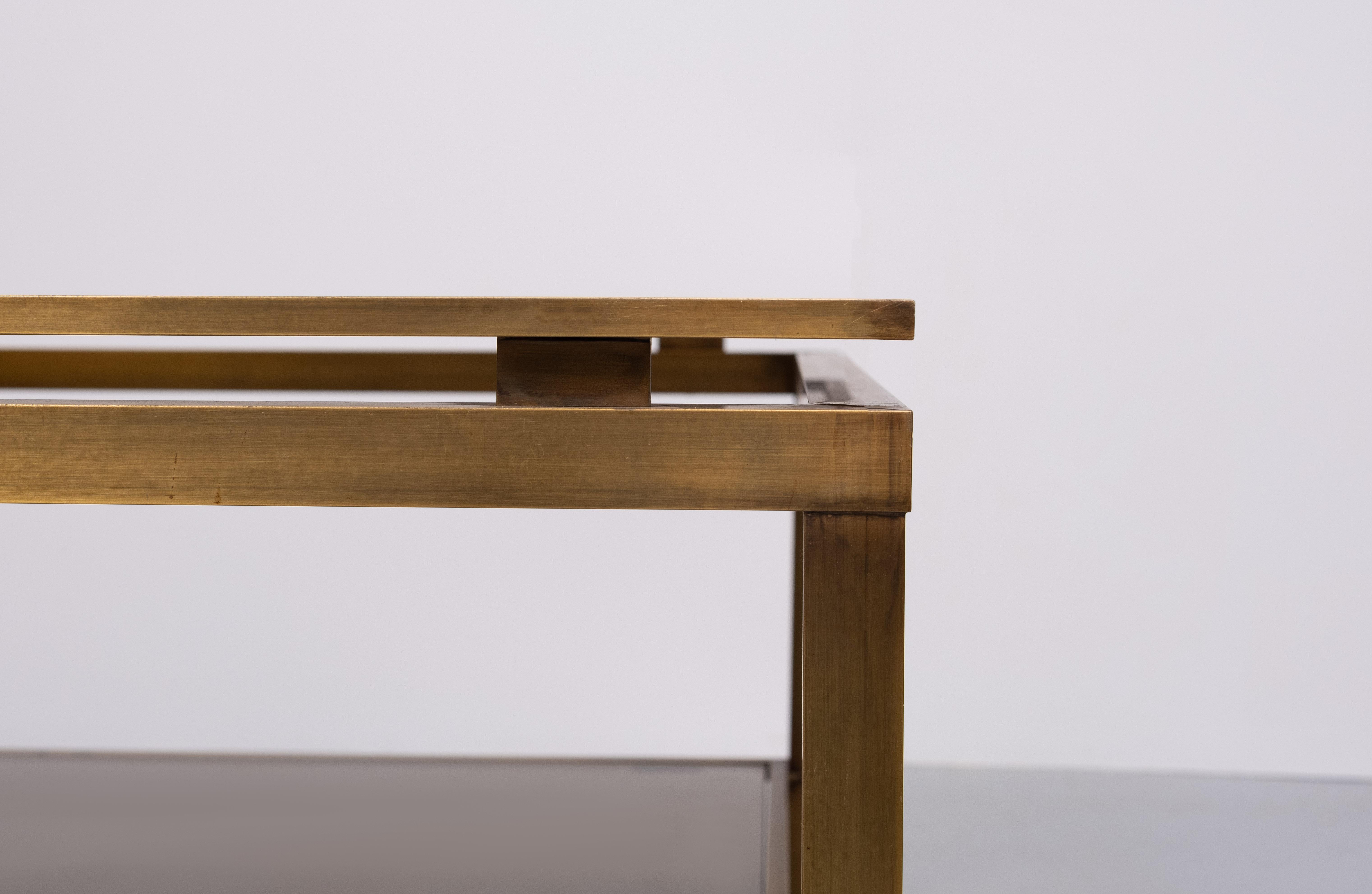 Couchtisch aus Rauchglas im Stil von Maison Jansen, Frankreich (Moderne der Mitte des Jahrhunderts) im Angebot