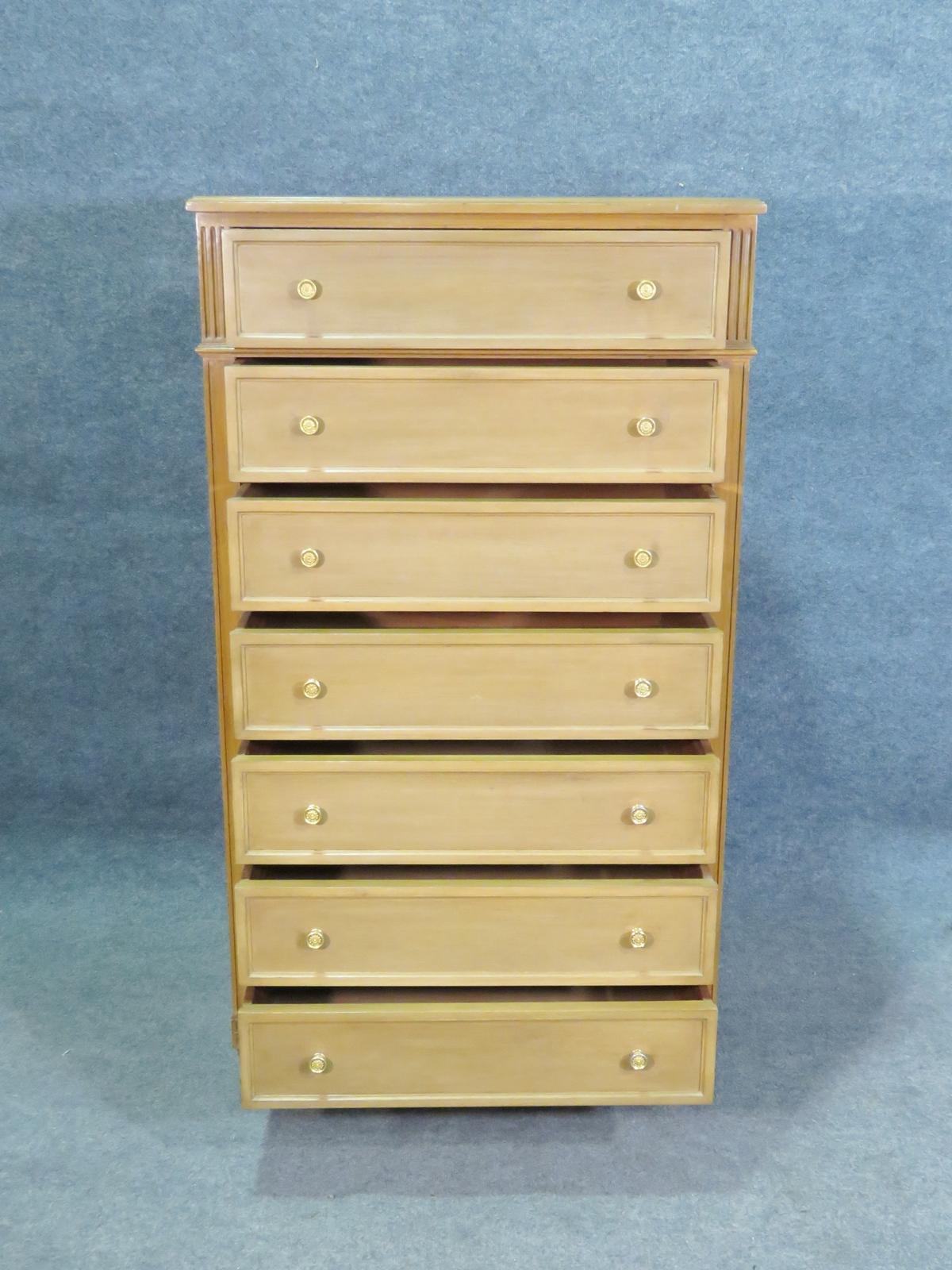 European Maison Jansen Style Tall Chest of Drawers 1 of 2 Similar Chests
