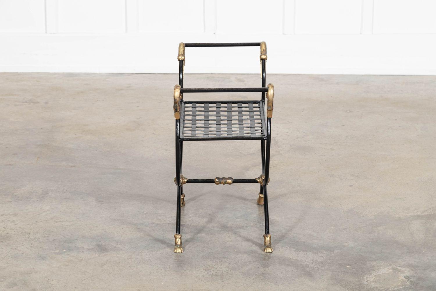 Maison Jansen Swan Hocker im Empire-Stil mit Tatzenfüßen im Angebot 5
