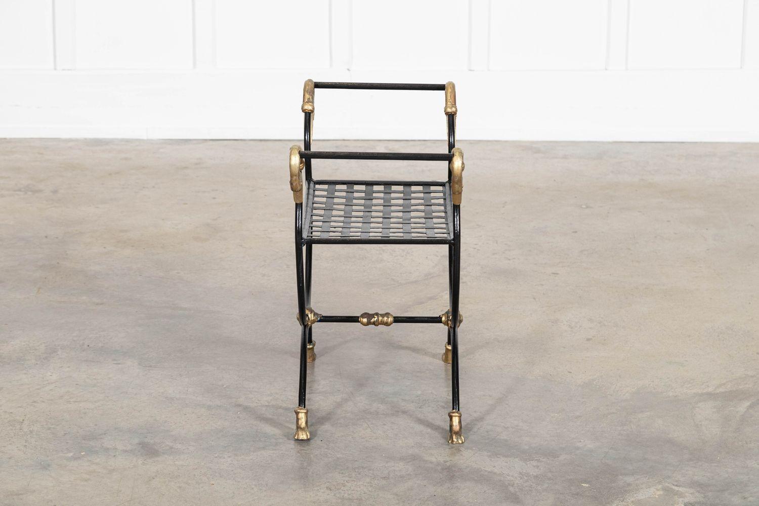 Maison Jansen Swan Hocker im Empire-Stil mit Tatzenfüßen im Angebot 2
