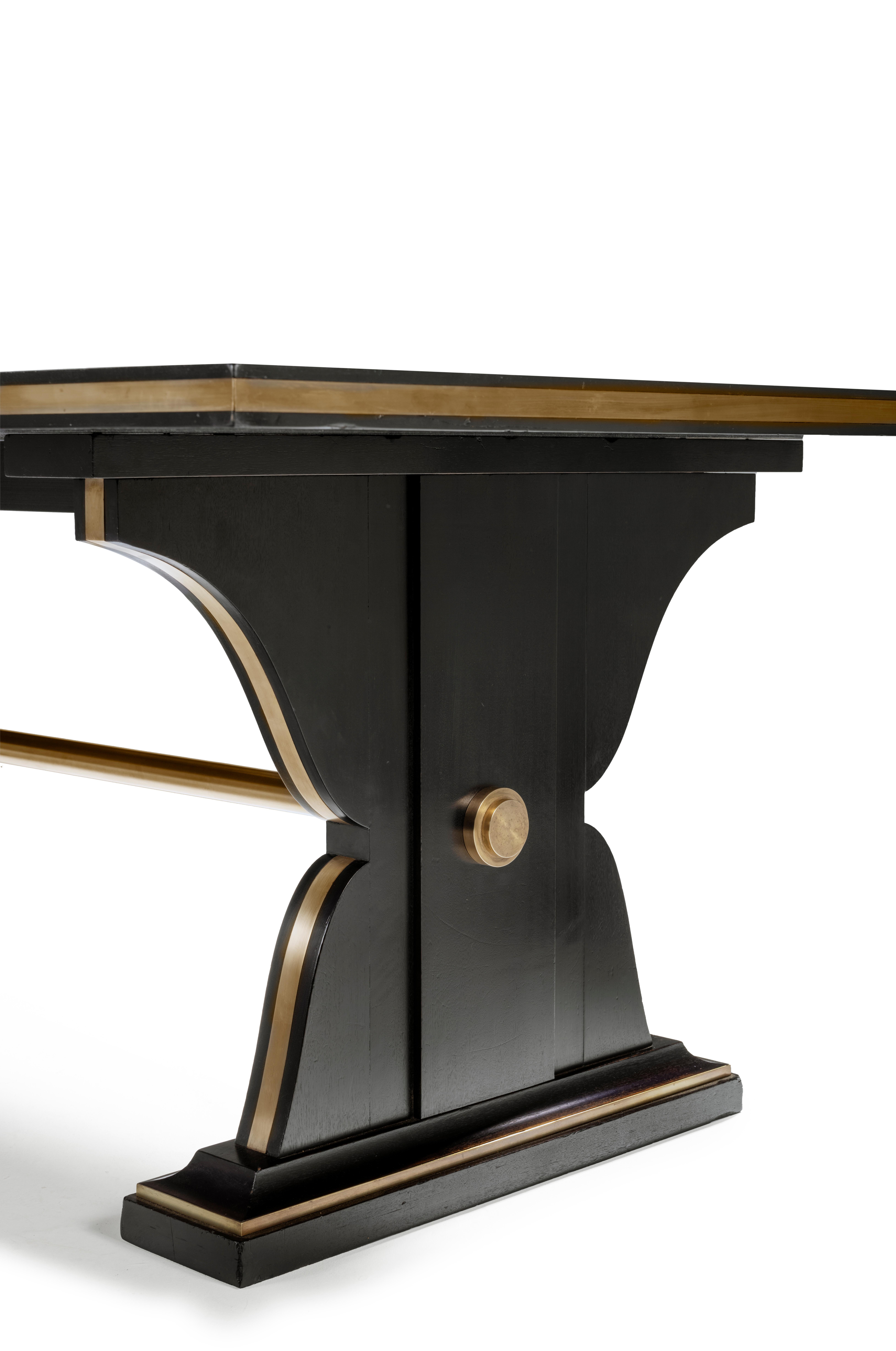 Brass Maison Jansen Table 1935 For Sale