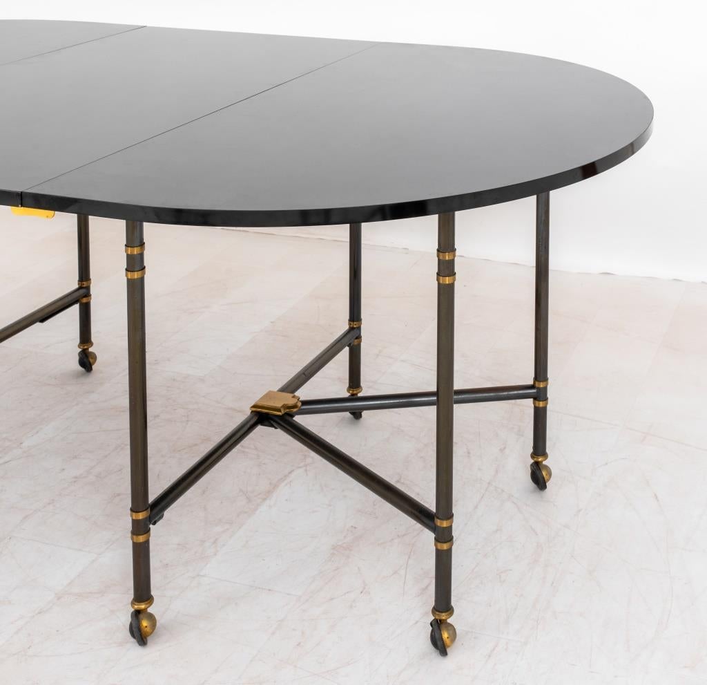 Ebonized Maison Jansen Table Royale Lacquer Extending Table