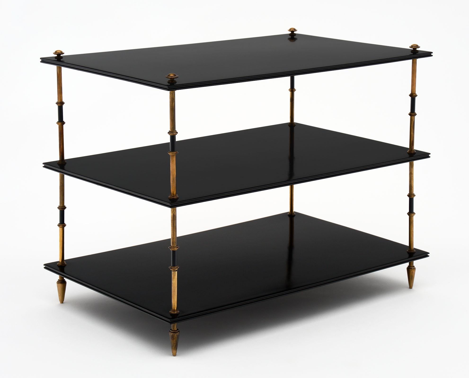 French Maison Jansen Three Tiered Side Tables
