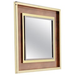 Maison Jansen XXl Wall Mounted Mirror, France, 1970