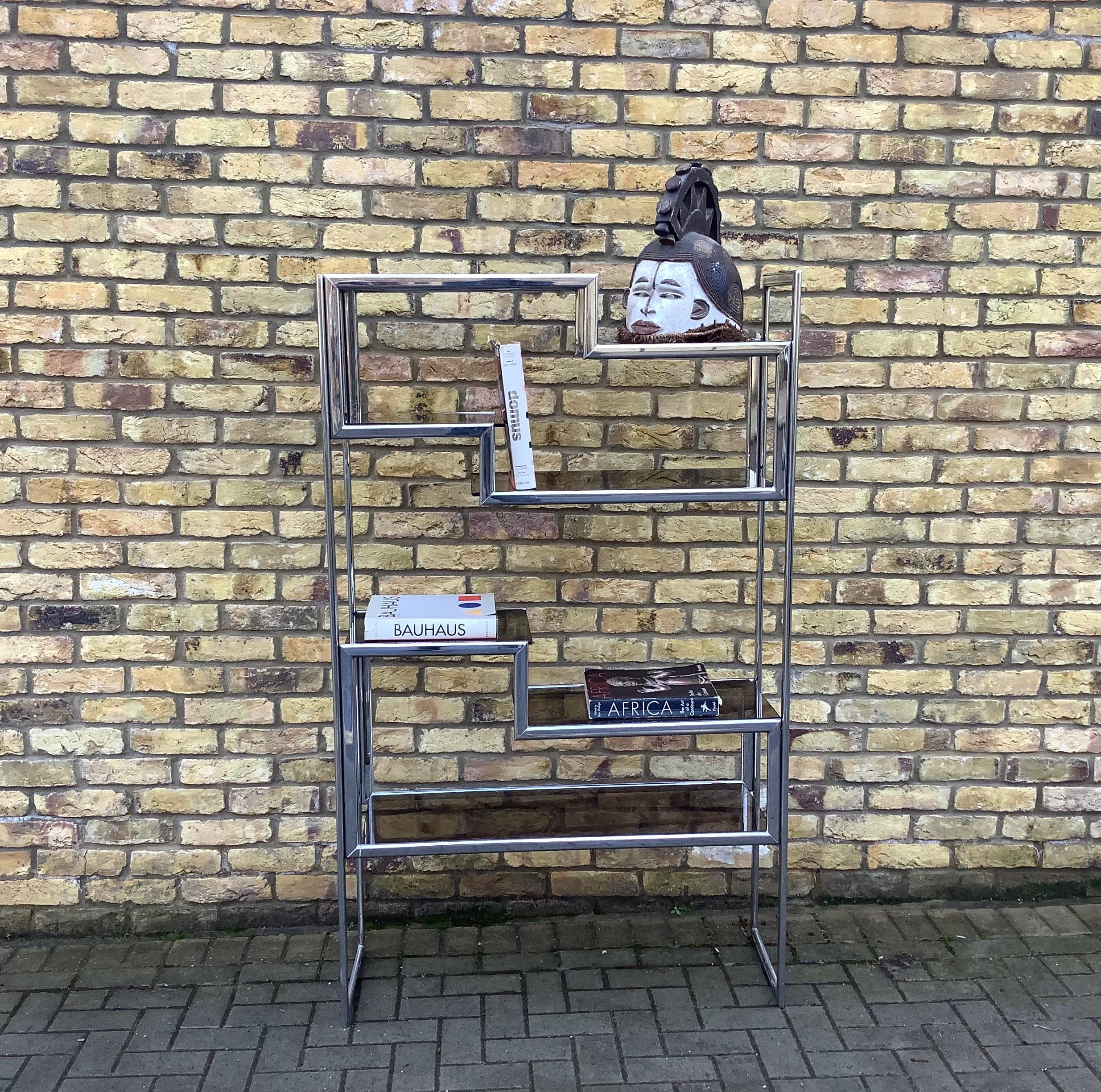 Maison Jensen Chrome Shelving/1970s French Shelving In Good Condition In London, Lambeth