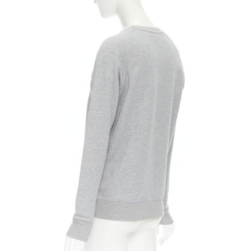 MAISON KITSUNE 100% cotton jersey fox embroidery logo pullover sweater XXS For Sale 1