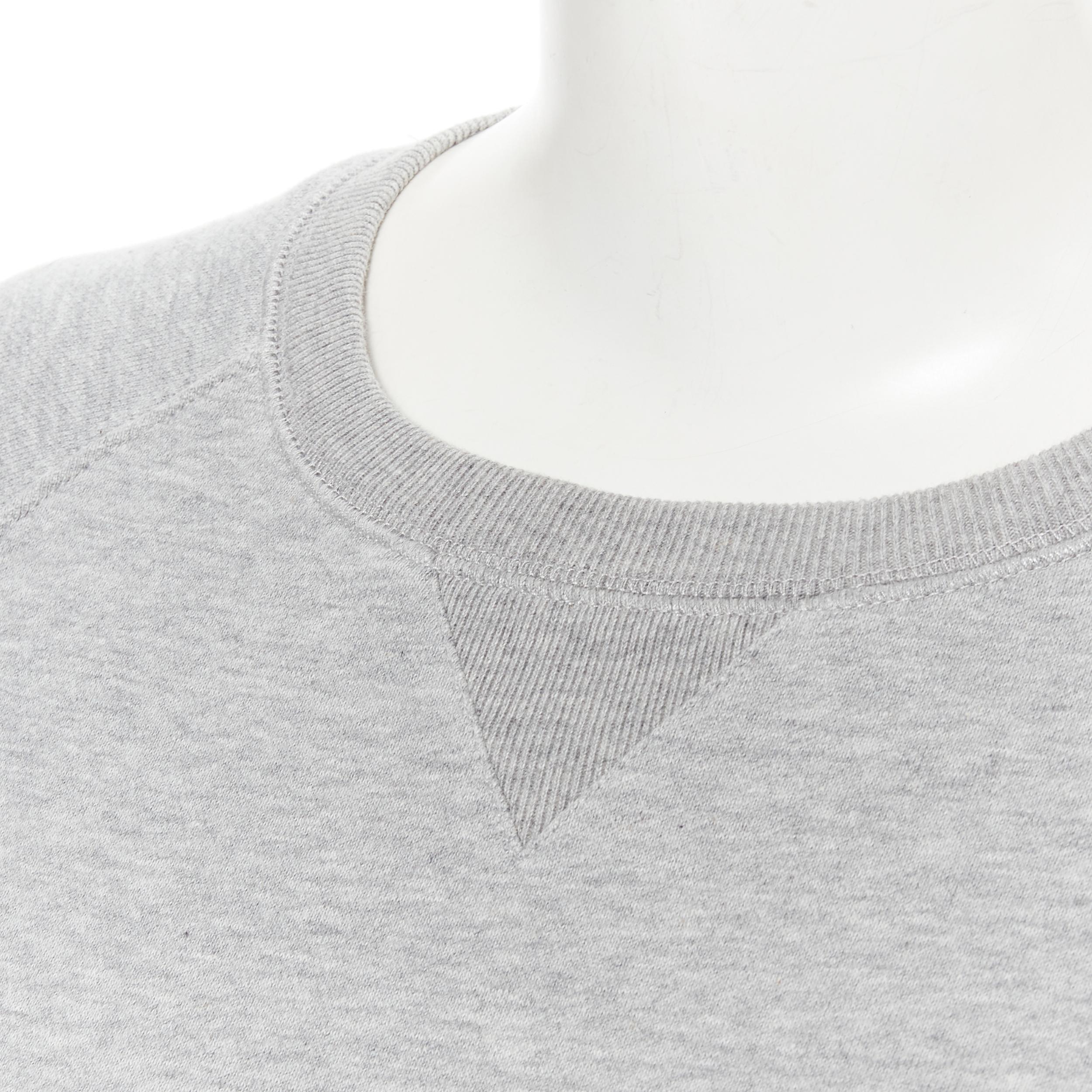 Women's MAISON KITSUNE 100% cotton jersey fox embroidery logo pullover sweater XXS For Sale
