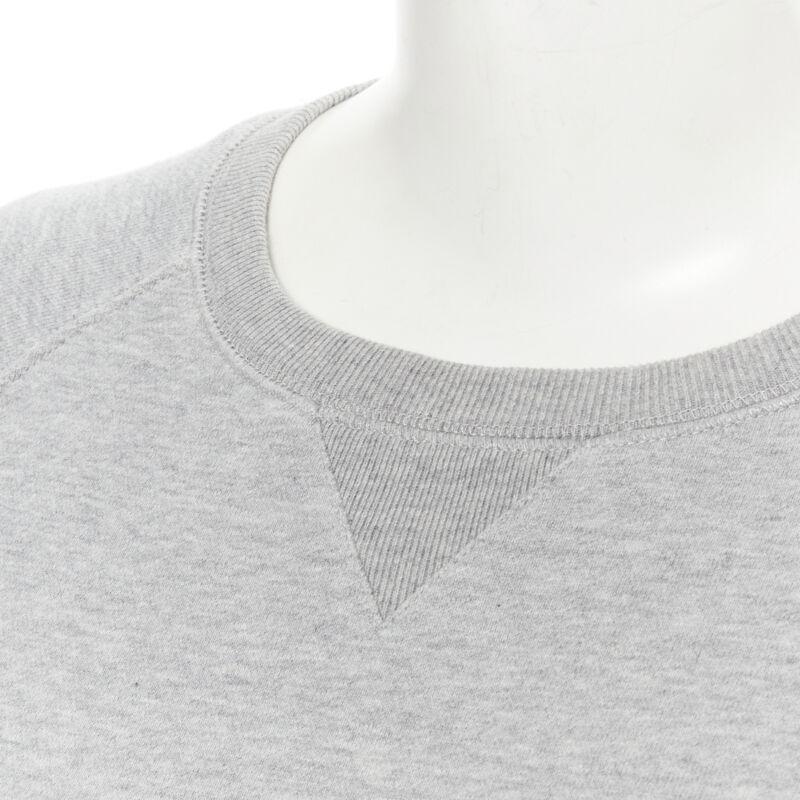 MAISON KITSUNE 100% cotton jersey fox embroidery logo pullover sweater XXS For Sale 2