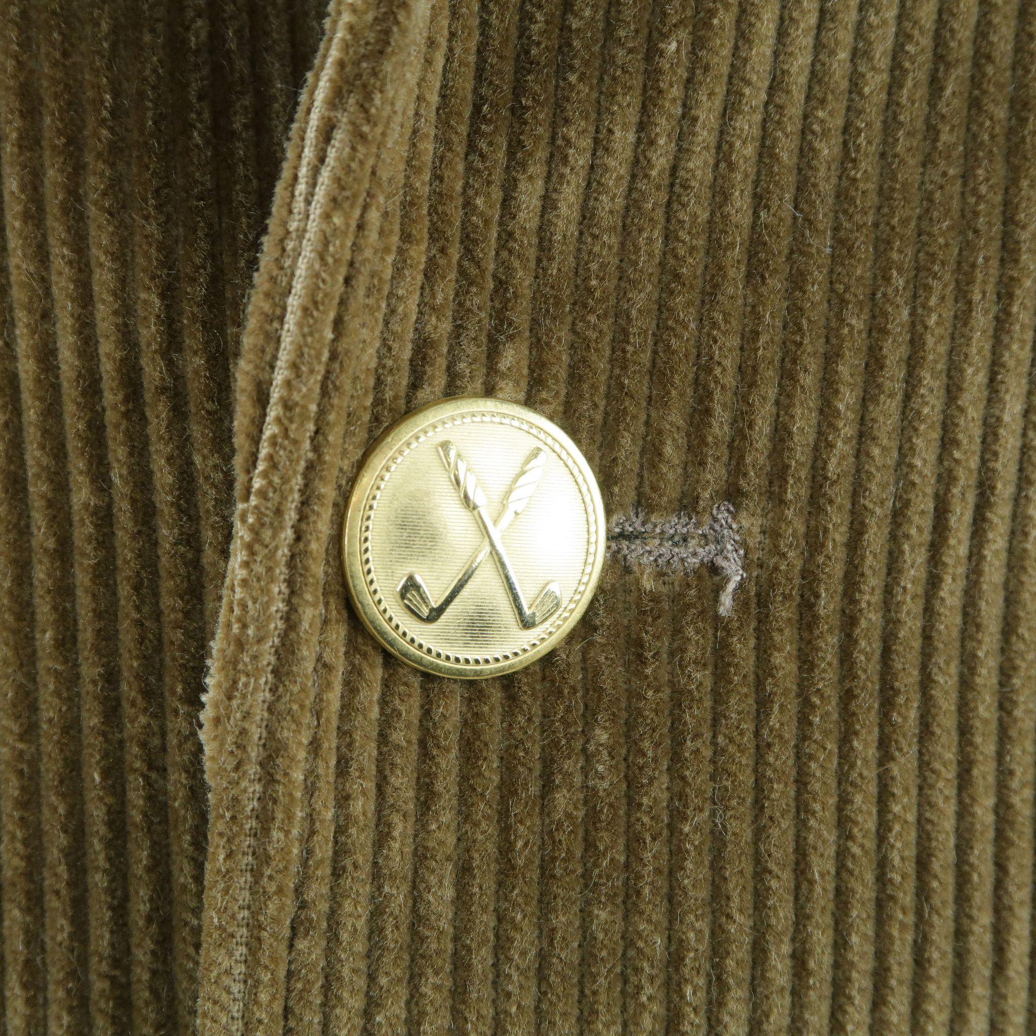 Men's MAISON KITSUNE 40 Brown Corduroy Sport Coat