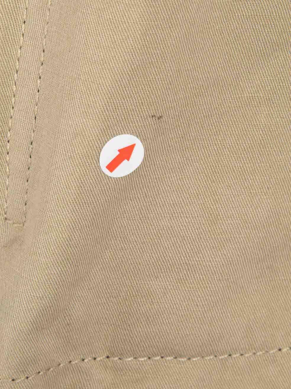 Maison Kitsuné Khaki Pocket Detail Utility Jacket Size XS For Sale 2